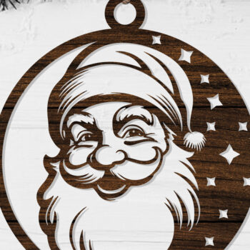 Intra απο ξύλο plywood 3mm-4mm πάχος Μεγάλη δέσμη χριστουγεννιάτικων στολιδιών με λέιζερ Δίασταση 8x8 cm INTRAFABR-110236321 - Image 4