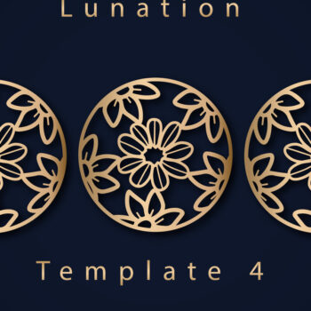 Intra απο ξύλο plywood 3mm-4mm πάχος Big Lunation Floral Cut  Δίασταση 40x40 cm INTRAFABR-69411175 - Image 5