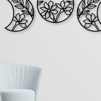 Intra απο ξύλο plywood 3mm-4mm πάχος Big Lunation Floral Cut  Δίασταση 40x40 cm INTRAFABR-69411175 - Image 16
