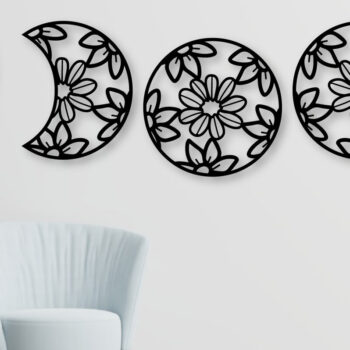 Intra απο ξύλο plywood 3mm-4mm πάχος Big Lunation Floral Cut  Δίασταση 40x40 cm INTRAFABR-69411175 - Image 18