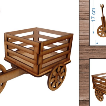 Intra απο ξύλο plywood 3mm-4mm πάχος Ποδήλατο - Δίασταση 15x15 cm INTRAFABR-29819698 - Image 1