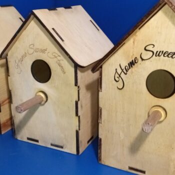 Intra απο ξύλο plywood 3mm-4mm πάχος Bird Box X 3 Τύποι σπιτιών Δίασταση 30x20 cm INTRAFABR-56029457 - Image 9
