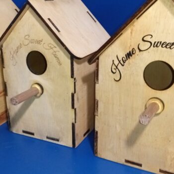 Intra απο ξύλο plywood 3mm-4mm πάχος Bird Box X 3 Τύποι σπιτιών Δίασταση 30x20 cm INTRAFABR-56029457 - Image 10