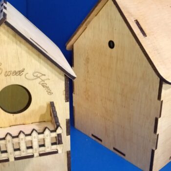 Intra απο ξύλο plywood 3mm-4mm πάχος Bird Box X 3 Τύποι σπιτιών Δίασταση 30x20 cm INTRAFABR-56029457 - Image 12
