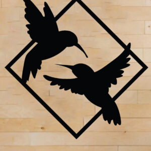 Intra απο ξύλο plywood 3mm-4mm πάχος κοπής με λέιζερ ντεκόρ Bird, Τέχνη τοίχου Δίασταση 40x40 cm INTRAFABR-65356605
