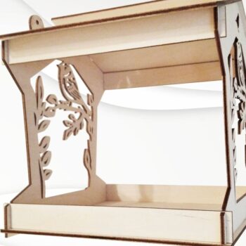 Intra απο ξύλο plywood 3mm-4mm πάχος κοπής με λέιζερ έτοιμα για τροφοδότες πουλιών. Δίασταση 15x15 cm INTRAFABR-32966663 - Image 5