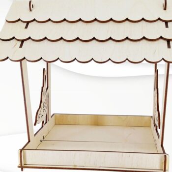 Intra απο ξύλο plywood 3mm-4mm πάχος Ταΐστρες πουλιών διάνυσμα μοτίβο κοπής με λέιζερ. Δίασταση 15x15 cm INTRAFABR-30512860 - Image 5