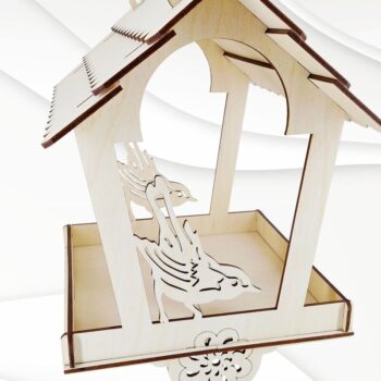 Intra απο ξύλο plywood 3mm-4mm πάχος Ταΐστρες πουλιών διάνυσμα μοτίβο κοπής με λέιζερ. Δίασταση 15x15 cm INTRAFABR-30512860 - Image 10