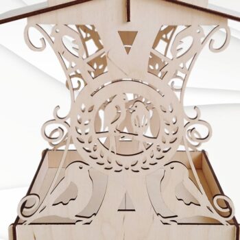 Intra απο ξύλο plywood 3mm-4mm πάχος Ταΐστρες πουλιών Δίασταση 15x15 cm INTRAFABR-30484701 - Image 1