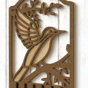 Intra απο ξύλο plywood 3mm-4mm πάχος Μπρελόκ πουλιού Σχέδιο κοπής με λέιζερ Δίασταση 3x3 cm INTRAFABR-112379864
