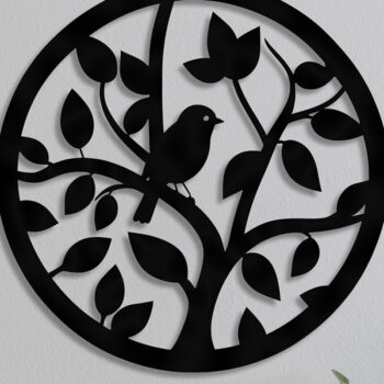 Intra απο ξύλο plywood 3mm-4mm πάχος αρχείων αποκοπής Bird on Branch Δίασταση 30x20 cm INTRAFABR-92623204 - Image 2