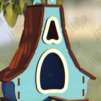 Intra απο ξύλο plywood 3mm-4mm πάχος Birdhouse Cut  | Τροφοδότης πουλιών | CNC Δίασταση 15x15 cm INTRAFABR-122545072 - Image 1