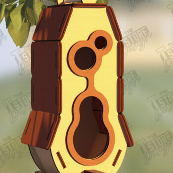 Intra απο ξύλο plywood 3mm-4mm πάχος Birdhouse Cut  | Τροφοδότης πουλιών | CNC Δίασταση 15x15 cm INTRAFABR-122545076 - Image 1