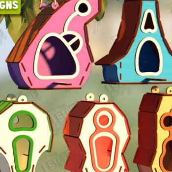 Intra απο ξύλο plywood 3mm-4mm πάχος Birdhouse | Τροφοδότης πουλιών Δίασταση 15x15 cm INTRAFABR-122545302 - Image 1