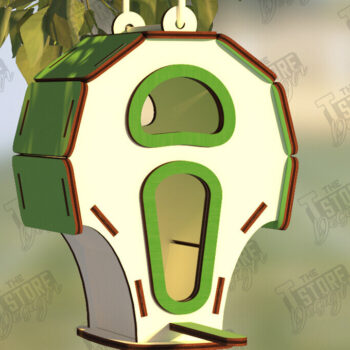 Intra απο ξύλο plywood 3mm-4mm πάχος Birdhouse | Τροφοδότης πουλιών Δίασταση 15x15 cm INTRAFABR-122545302 - Image 5