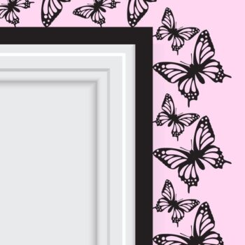 Intra απο ξύλο plywood 3mm-4mm πάχος Birds and Butterfly Door Corner 5 Δίασταση 15x15 cm INTRAFABR-32834768 - Image 6