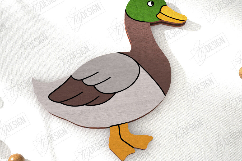 Intra απο ξύλο plywood 3mm-4mm πάχος Καρφίτσα πουλιών | Κοσμήματα | Αξεσουάρ Δίασταση 15x15 cm INTRAFABR-110748270