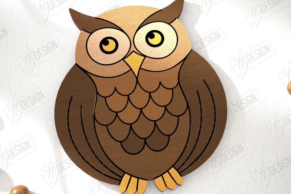 Intra απο ξύλο plywood 3mm-4mm πάχος Καρφίτσα πουλιών | Κοσμήματα | Αξεσουάρ Δίασταση 15x15 cm INTRAFABR-110748325