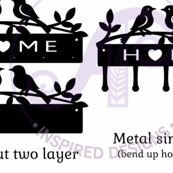 Intra απο ξύλο plywood 3mm-4mm πάχος Σχέδια κλειδαριάς πουλιών από ξύλο και μέταλλο Δίασταση 12x12 cm INTRAFABR-119686945 - Image 4