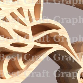 Intra απο ξύλο plywood 3mm-4mm πάχος Birds Multilayer , Hummingbird Δίασταση 15x15 cm INTRAFABR-119065134 - Image 4