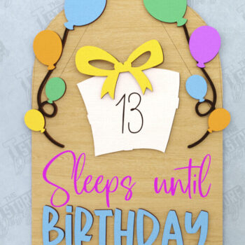 Intra απο ξύλο plywood 3mm-4mm πάχος Απο ημερολογίου αντίστροφης μέτρησης γενεθλίων Δίασταση 15x15 cm INTRAFABR-120637097 - Image 1