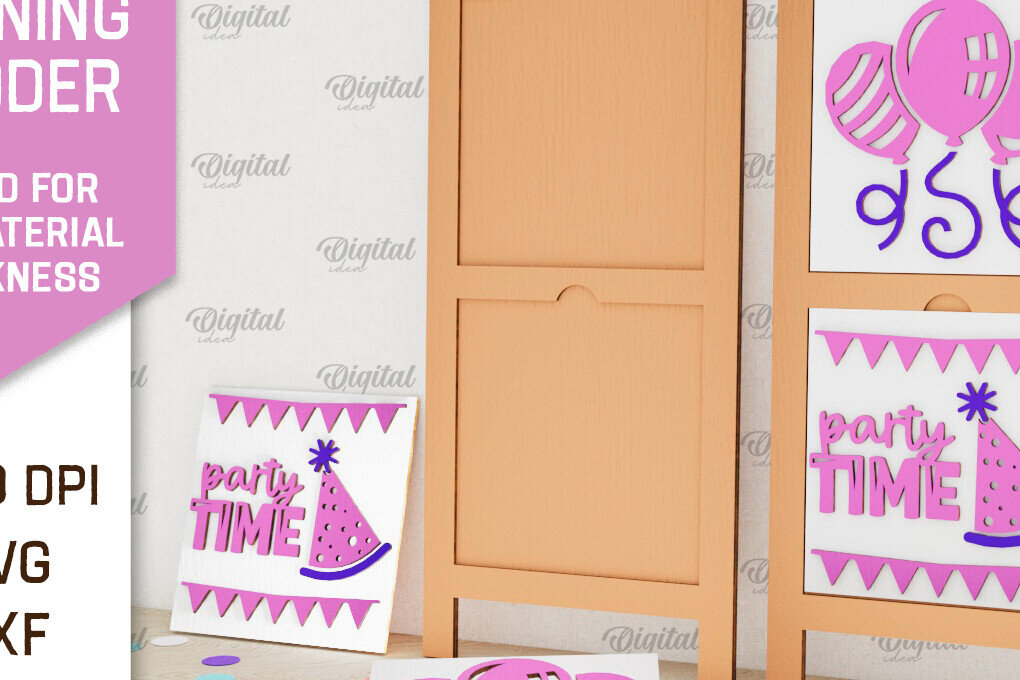 Intra απο ξύλο plywood 3mm-4mm πάχος  με κεκλιμένες σκάλες γενεθλίων Δίασταση 15x15 cm INTRAFABR-100121697 - Image 5