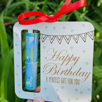 Intra απο ξύλο plywood 3mm-4mm πάχος Holder γενεθλίων Δίασταση 15x15 cm INTRAFABR-120970781 - Image 7