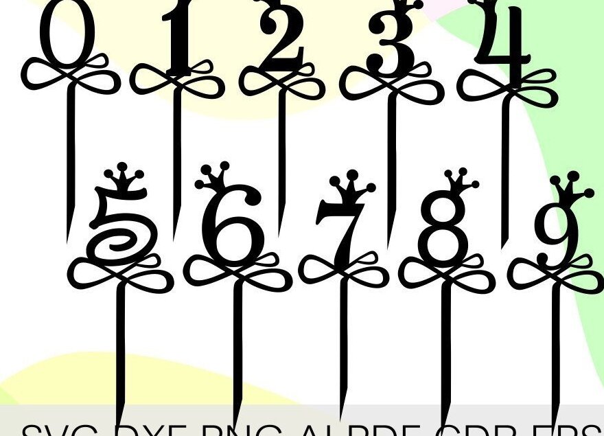 Intra απο ξύλο plywood 3mm-4mm πάχος τούρτας Numbers Birthday Numbers Topper Δίασταση 15x15 cm INTRAFABR-33205585 - Image 1