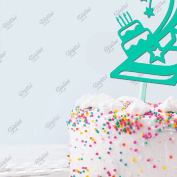 Intra απο ξύλο plywood 3mm-4mm πάχος Αριθμοί γενεθλίων  Δίασταση 15x15 cm INTRAFABR-85282632 - Image 4