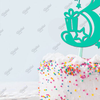 Intra απο ξύλο plywood 3mm-4mm πάχος Αριθμοί γενεθλίων  Δίασταση 15x15 cm INTRAFABR-85282632 - Image 5