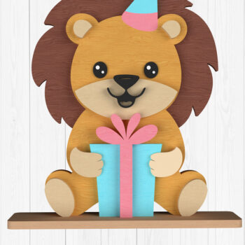 Intra απο ξύλο plywood 3mm-4mm πάχος Birthday Party Animal Δίασταση 15x15 cm INTRAFABR-111001951 - Image 3