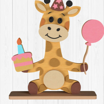 Intra απο ξύλο plywood 3mm-4mm πάχος Birthday Party Animal Δίασταση 15x15 cm INTRAFABR-111001951 - Image 4