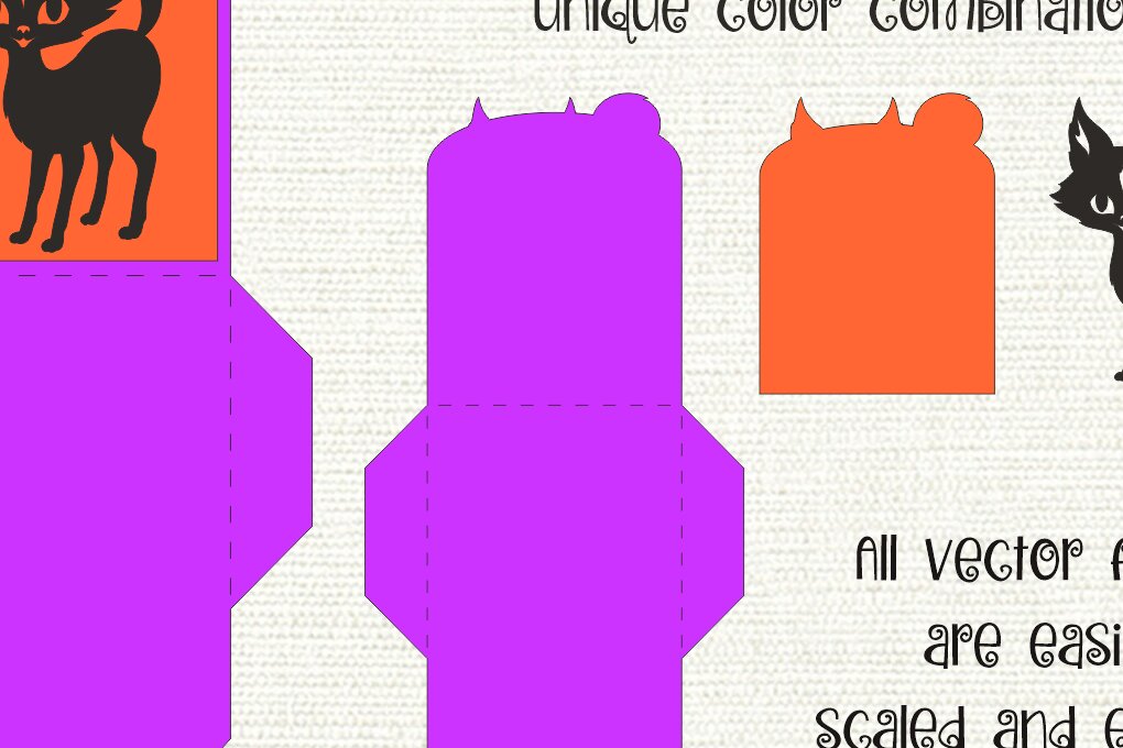 Intra απο ξύλο plywood 3mm-4mm πάχος Μαύρη Γάτα | Θήκη δώρου αποκριών Δίασταση 15x15 cm INTRAFABR-100287344