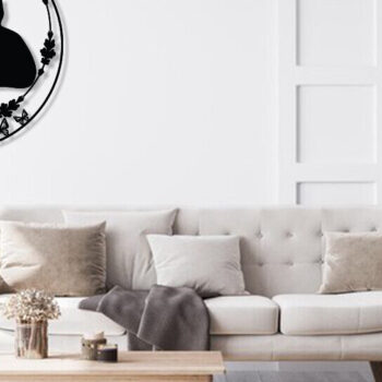 Intra απο ξύλο plywood 3mm-4mm πάχος Μαύρη γάτα στον τοίχο ντεκόρ γραφικό Δίασταση 15x18 cm INTRAFABR-91132273 - Image 3