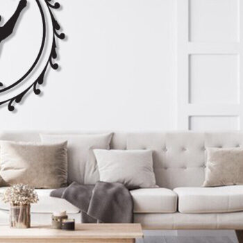 Intra απο ξύλο plywood 3mm-4mm πάχος Μαύρη γάτα στον τοίχο ντεκόρ γραφικό Δίασταση 15x18 cm INTRAFABR-91132273 - Image 5