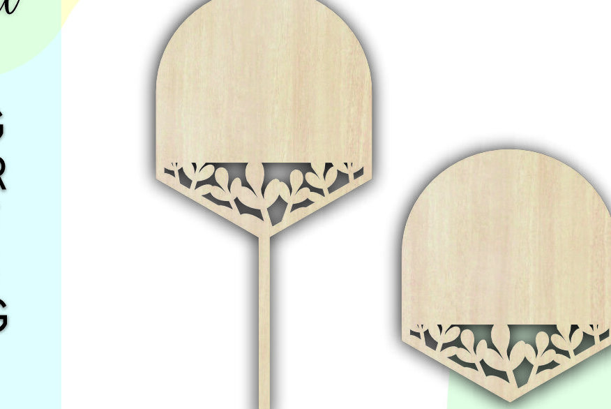Intra απο ξύλο plywood 3mm-4mm πάχος Blank Shape Cake Topper Δίασταση 20x30 cm INTRAFABR-102280690 - Image 2