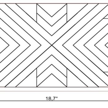Intra απο ξύλο plywood 3mm-4mm πάχος Κουβέρτα Barn Quilt κοπής με λέιζερ Δίασταση 15x15 cm INTRAFABR-37056569 - Image 4