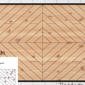 Intra απο ξύλο plywood 3mm-4mm πάχος Πάπλωμα κουβέρτας αχυρώνα κοπής με λέιζερ Δίασταση 15x15 cm INTRAFABR-37053726 - Image 3