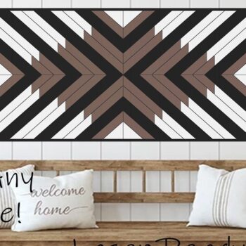 Intra απο ξύλο plywood 3mm-4mm πάχος Μοτίβο σχεδίασης βέλους για πάπλωμα κουβέρτας Δίασταση 15x15 cm INTRAFABR-37053842 - Image 1