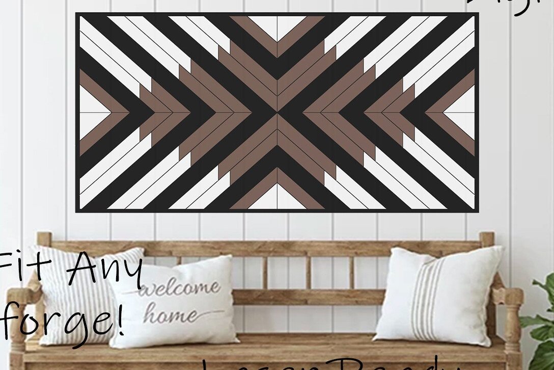 Intra απο ξύλο plywood 3mm-4mm πάχος Μοτίβο σχεδίασης βέλους για πάπλωμα κουβέρτας Δίασταση 15x15 cm INTRAFABR-37053842