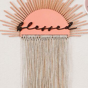 Intra απο ξύλο plywood 3mm-4mm πάχος Ευλογημένος Macrame Δίασταση 30x20 cm INTRAFABR-74751374 - Image 4