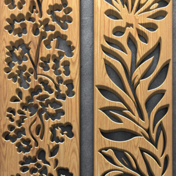 Intra απο ξύλο plywood 3mm-4mm πάχος Bloom Burst Floral Panel Δίασταση 3200x7200 cm INTRAFABR-124923159 - Image 3