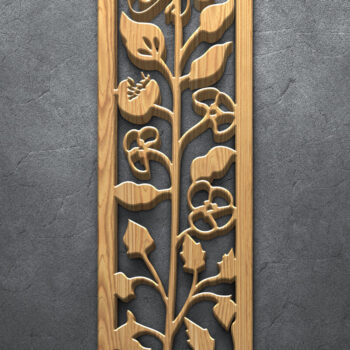 Intra απο ξύλο plywood 3mm-4mm πάχος λέιζερ Bloom & Leaf Δίασταση 3200x7200 cm INTRAFABR-124640483 - Image 4