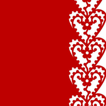 Intra απο ξύλο plywood 3mm-4mm πάχος Blossom Hearts Lace Edge Card Cut Δίασταση 7x5 cm INTRAFABR-11200342 - Image 1