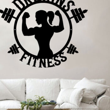 Intra απο ξύλο plywood 3mm-4mm πάχος Bodybuilding μεταλλική επιγραφή τοίχου, λέιζερ Δίασταση 40x40 cm INTRAFABR-88137445 - Image 2