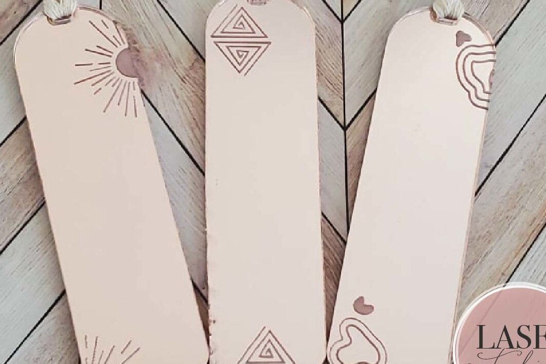 Intra απο ξύλο plywood 3mm-4mm πάχος Boho Bookmarks Δίασταση 15x15 cm INTRAFABR-71614142 - Image 1