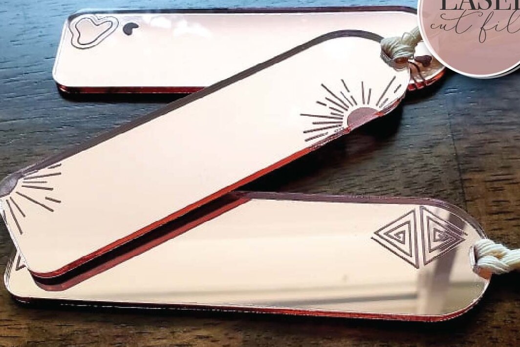 Intra απο ξύλο plywood 3mm-4mm πάχος Boho Bookmarks Δίασταση 15x15 cm INTRAFABR-71614142 - Image 2