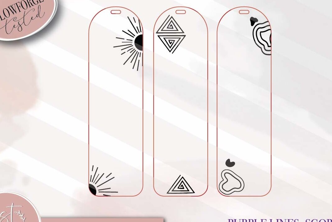 Intra απο ξύλο plywood 3mm-4mm πάχος Boho Bookmarks Δίασταση 15x15 cm INTRAFABR-71614142 - Image 3