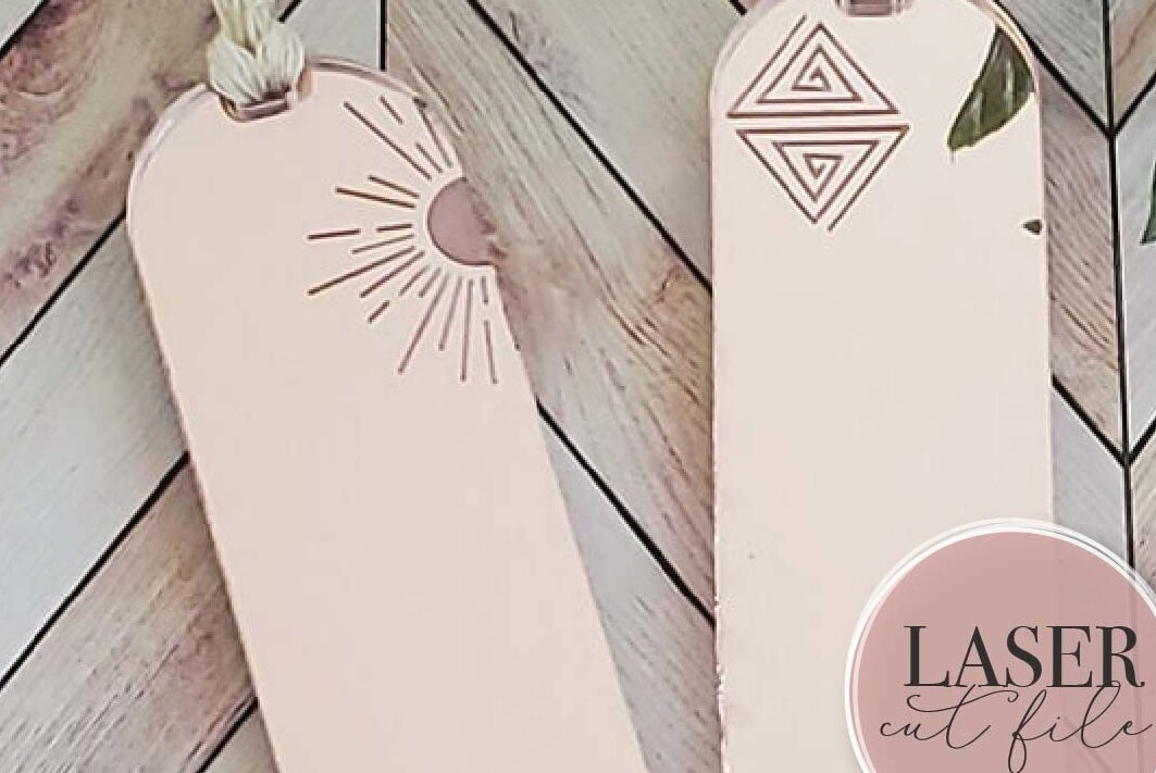Intra απο ξύλο plywood 3mm-4mm πάχος Boho Bookmarks Δίασταση 15x15 cm INTRAFABR-71614142 - Image 5