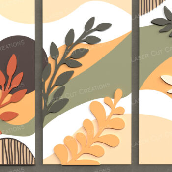 Intra απο ξύλο plywood 3mm-4mm πάχος Boho Botanical Wall Art Δίασταση 40x40 cm INTRAFABR-125219504 - Image 1